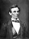 USA: Portrait of Abraham Lincoln (1809-1865), photographic portrait, Alexander Helser, 1860