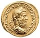 Italy: Aureus (gold coin) of Macrinus (165-218 CE), 24th Roman emperor. Minted in 218 CE