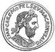 Italy: Image of Macrinus (165-218 CE), 24th Roman emperor, Baumeister: Monuments of Classical Antiquity, 1887