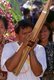 Thailand: A man playing a 'khaen', or Lao flute, northeast Thailand (Isaan)