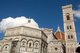 Italy: Cattedrale di Santa Maria del Fiore (Cathedral of Saint Mary of the Flowers, also known as Il Duomo di Firenze), Baptistery of St. John (left), and Giotto's Campanile (bell tower, right), Piazza del Duomo, Florence
