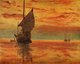 Japan: 'Sea at Sunset', oil on canvas by Shigeru Aoki (1882-1911), c. 1910