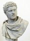 Born as Lucius Septimius Bassianus (188-217 CE) but renamed Marcus Aurelius Antoninus after his father's union with the families of the Nerva-Antonine dynasty, he gained his agnomen Caracalla from a Gallic hooded tunic which he often wore. Eldest son of Emperor Septimius Severus, he reigned jointly with his father from 198 CE until his father's death in 211 CE. He then became joint emperor with his younger brother Geta, but he quickly murdered his brother less than a year into their joint rule.<br/><br/>

Caracalla's reign was marked by continued assaults from the Germanic peoples as well as constant domestic instability. Caracalla was famed for enacting the Edict of Caracalla, also known as the Antonine Constitution, which granted Roman citizenship to almost all the freemen living throughout the Empire. He was also known for his establishment of a new Roman currency, the <i>antoninianus</i>, as well as building the Baths of Caracalla, the second largest in Rome. In terms of infamy, Caracalla was known for his massacres against the Roman people and other citizens of the Empire.<br/><br/>

Caracalla's reign ended in 217 CE, after he had instigated a new campaign against the Parthian Empire. Caracalla had stopped briefly to urinate when a soldier approached him and stabbed him to death, incensed by Caracalla's refusal to grant him the position of Centurion. Caracalla would be posthumously known for his savage cruelty and treachery, as well as for murdering his own brother and his brother's supporters.