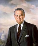 Lyndon Baines Johnson (August 27, 1908 – January 22, 1973), often referred to as LBJ, was the 36th President of the United States (1963–1969) after his service as the 37th Vice President of the United States (1961–1963). He is one of only four people who served in all four elected federal offices of the United States: Representative, Senator, Vice President and President.<br/><br/> 

Johnson, a Democrat, served as a United States Representative from Texas, from 1937–1949 and as United States Senator from 1949–1961, including six years as United States Senate Majority Leader, two as Senate Minority Leader and two as Senate Majority Whip. After campaigning unsuccessfully for the Democratic nomination in 1960, Johnson was asked by John F. Kennedy to be his running mate for the 1960 presidential election.<br/><br/> 

After becoming president in 1963, Johnson greatly escalated direct American involvement in the Vietnam War. As the war dragged on, Johnson's popularity as President steadily declined. After the 1966 mid-term Congressional elections, his re-election bid in the 1968 United States presidential election collapsed as a result of turmoil within the Democratic Party related to opposition to the Vietnam War. He withdrew from the race amid growing opposition to his policy on the Vietnam War and a worse-than-expected showing in the New Hampshire primary.<br/><br/> 

Despite the failures of his foreign policy, Johnson is ranked favorably by some historians because of his domestic policies.