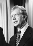 James Earl 'Jimmy' Carter Jr. (born October 1, 1924) is an American politician who served as the 39th President of the United States from 1977 to 1981. In 2002, he was awarded the Nobel Peace Prize for his work with the Carter Center.<br/><br/> 

Carter, a Democrat raised in rural Georgia, was a peanut farmer who served two terms as a Georgia State Senator, from 1963 to 1967, and one as the Governor of Georgia, from 1971 to 1975. He was elected President in 1976, defeating incumbent President Gerald Ford in a relatively close election; the Electoral College margin of 57 votes was the closest at that time since 1916.<br/><br/> 

On his second day in office, Carter pardoned all evaders of the Vietnam War drafts.
