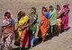 India: Village women on their way to a cremation near Indore, Madhya Pradesh