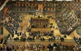 The Tribunal of the Holy Office of the Inquisition (Spanish: <i>Tribunal del Santo Oficio de la Inquisicion</i>), commonly known as the Spanish Inquisition (<i>Inquisicion espanola</i>), was established in 1478 by Catholic Monarchs Ferdinand II of Aragon and Isabella I of Castile.<br/><br/>

The Inquisition was originally intended primarily to ensure the orthodoxy of those who converted from Judaism and Islam. The regulation of the faith of the newly converted was intensified after the royal decrees issued in 1492 and 1502 ordering Jews and Muslims to convert or leave Spain.<br/><br/>

The Inquisition was not definitively abolished until 1834, during the reign of Isabella II, after a period of declining influence in the preceding century.
