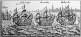 The First Dutch Expedition to Indonesia was an expedition that took place from 1595 to 1597. It was instrumental in the opening up of the Indonesian spice trade to the merchants that eventually formed the Dutch East India Company, and marked the end of the Portuguese Empire's dominance in the region.
