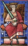 Aethelred the Unready, or Aehelred II was King of the English (978–1013 and 1014–1016). He was the son of King Edgar the Peaceful and Queen Aelfthryth and was between ten and thirteen years old when his half-brother Edward the Martyr was murdered on 18 March 978.<br/><br/>

From 991 onwards, Aethelred paid tribute, or Danegeld, to the Danish king. In 1002, Aethelred ordered what became known as the St. Brice's Day massacre of Danish settlers. In 1003, King Sweyn Forkbeard of Denmark invaded England, as a result of which Aethelred fled to Normandy in 1013 and was replaced by Sweyn. He would return as king, however, after Sweyn's death in 1014.