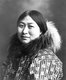 USA / Alaska: 'Eskimo Woman'. Portrait of Inupiat woman Nowdaluk Ootenna, Lomen Bros, Nome, c. 1910