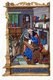 France: St Luke in his study writing his gospel, British Library, Harley 2897 folio 186v, Paris, 1410-1419