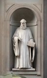 Guido of Arezzo (also Guido Aretinus, Guido Aretino, Guido da Arezzo, Guido Monaco, or Guido d'Arezzo, or Guy of Arezzo also Guy d'Arezzo) (991/992 – after 1033) was an Italian music theorist of the Medieval era. He is regarded as the inventor of modern musical notation (staff notation) that replaced neumatic notation; his text, the <i>Micrologus</i>, was the second-most-widely distributed treatise on music in the Middle Ages (after the writings of Boethius).