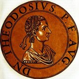 Theodosius II (401-450), also known as Theodosius the Younger and Theodosius the Calligrapher, was the son of Emperor Arcadius of the Eastern Roman Empire. He was proclaimed co-ruler and Augustus a year after his birth, becoming the youngest person to ever bear the title. He became emperor after his father's death in 408 CE, aged only seven.<br/><br/>

His older sister Pulcheria briefly assumed regency as Augusta until Theodosius was old enough in 416 CE. Theodosius was a devout Christian, waging wars against the Sassanids and others who persecuted Christianity. He also had to deal with the Huns under Attila, forced to constantly pay them off to maintain peace.<br/><br/>

Theodosius was also known for promulgating the Theodosian law code and for his founding of the University of Constantinople. Theodosius eventually died in 450 CE from a riding accident, leading to a power struggle between his sister Pulcheria and the eunuch Chrysaphius.
