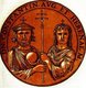 Turkey / Byzantium: Icon of Constantine VI (771-804), Byzantine emperor, and Irene (752-803), Byzantine Empress, from the book <i>Icones imperatorvm romanorvm</i> (Icons of Roman Emperors), Antwerp, c. 1645