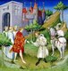 France / England: Sir John Mandeville and the King of England, frontispiece from <i>Le Livre des Merveilles</i>, Paris, c. 1420