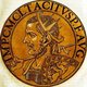 Italy: Icon of Tacitus (200-276), 45th Roman emperor, from the book <i>Icones imperatorvm romanorvm</i> (Icons of Roman Emperors), Antwerp, c. 1645
