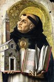 Saint Thomas Aquinas (Italian Tommaso d'Aquino, lit. 'Thomas of Aquino'; 1225 – 7 March 1274), was an Italian Dominican friar, Catholic priest, and Doctor of the Church.<br/><br/>

He was an immensely influential philosopher, theologian, and jurist in the tradition of scholasticism, within which he is also known as the Doctor Angelicus and the Doctor Communis. The name Aquinas identifies his ancestral origins in the county of Aquino in present-day Lazio.