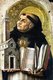 Italy: Saint Thomas  Aquinas (1225 - 1274), altarpiece in Ascoli Piceno, Carlo Crivelli (1430 - 1495), 1476