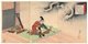 Japan: A Meiji Period triptych of Tajima no kami Norimasa playing his <i>biwa</i>, from a series called 'Nihon Rekishi Kyokun Ga' (Lessons from Japan's History) by Toyohara Chikanobu (1838-1912), dated 1897