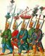 The Janissaries were elite infantry units that formed the Ottoman Sultan's household troops, bodyguards and the first standing army in Europe. The corps was most likely established during the reign of Murad I (1362–89).