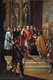 Italy: 'St. Ambrose Denying the Emperor Theodosius the Entrance into the Temple', oil on canvas painting by Juan de Valdes Leal (1622-1690), 1673, Prado Museum, Madrid