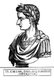 Italy: Tiberius Caesar (42 BCE-37 CE), 2nd Roman emperor, from the book <i>Romanorvm imperatorvm effigies: elogijs ex diuersis scriptoribus per Thomam Treteru S. Mariae Transtyberim canonicum collectis</i>, 1583