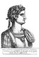 Italy: Nero Caesar (37-68 CE), 5th Roman Emperor, from the book <i>Romanorvm imperatorvm effigies: elogijs ex diuersis scriptoribus per Thomam Treteru S. Mariae Transtyberim canonicum collectis</i>, 1583
