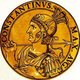 Italy: Icon of Constantine the Great (272-337), 57th Roman emperor, from the book <i>Icones imperatorvm romanorvm</i> (Icons of Roman Emperors), Antwerp, c. 1645