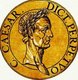 Italy: Icon of Julius Caesar (100-44 BCE), Perpetual Dictator of the Roman Republic, from the book <i>Icones imperatorvm romanorvm</i> (Icons of Roman Emperors), Antwerp, c. 1645