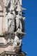 Italy: Saints and horse, facade right, Cathedral of Saint Mary of the Assumption (Duomo di Siena), Siena