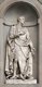 Italy: Amerigo Vespucci (1454 - 1512), Italian explorer, navigator and cartographer. 19th century statue outside the Uffizi Gallery, Florence, Italy. Sculpted by Gaetano Grazzini. (2016)