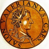 Saloninus (242-260) was the son of Emperor Gallienus. He was appointed as Caesar in 258, and was sent to Gaul to enforce his father's authority, where he was put under the protection of the praetorian prefect Silvanus. His main seat in Gaul was Cologne.<br/><br/>

In 260, Saloninus ordered General Postumus to hand over all the war booty his troops had seized in battle, demanding it be sent to his estate instead. Postumus's troops took exception and rose up against the Roman Empire, declaring Postumus their emperor, killing both Saloninus and Silvanus, and establishing the so-called Gallic Empire.