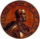 Maximilian II (1527-1576) was the son of Emperor Ferdinand I. He served during the Italian Wars in 1544, as well as the Schmalkadic War. His uncle, Emperor Charles V, made him marry his cousin and Charles' daughter Mary of Spain in 1548, and Maximilian acted temporarily as the emperor's representative in Spain. Questions of succession soon saw trouble brew between the German and Spanish branches of the Habsburg dynasty, and it was suspected that Maximilian was poisoned in 1552 by those in league with his cousin and brother-in-law, Philip II.<br/><br/>

The relationship between Maximilian and his cousin Philip soon became uneasy, with Philip being a Spaniard born and raised, while Maximilian idenitifed himself as the quintessential German prince: outgoing, charismatic and religiously tolerant. He governed the Austrian hereditary lands alongside his father, defending them against Ottoman incursions. He was chosen and crowned as King of Germany in 1562 after assuring the Catholic electors of his faith, and was crowned a year later as King of Hungary. By the time his father died in 1564, Maximilian had inherited the crowns of Croatia, Bohemia and of the Holy Roman emperor.<br/><br/>

Maximilian's rule was marred by the ongoing Ottoman-Habsburg wars as well as deteriorating relations with his Habsburg cousins in the Spanish Empire. By the time of his death in 1576, he had not succeeded in achieving his three major goals: rationalising the governmental structure, unifying Christianity and evicting the Ottomans from Hungary. He refused to receive the last sacraments of the Church while on his deathbed.