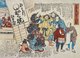 Japan: Woodblock print depicting the god Kashima capturing the catfish responsible for the earthquakes while workers who benefit from the disaster try to persuade him to release the catfish, 1855