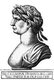 Italy: Trajan (53-117), 13th Roman emperor, from the book <i>Romanorvm imperatorvm effigies: elogijs ex diuersis scriptoribus per Thomam Treteru S. Mariae Transtyberim canonicum collectis</i>, 1583