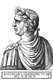 Italy: Vitellius Germanicus (15-69 CE), 8th Roman emperor, from the book <i>Romanorvm imperatorvm effigies: elogijs ex diuersis scriptoribus per Thomam Treteru S. Mariae Transtyberim canonicum collectis</i>, 1583