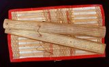 Palm leaf manuscripts are made out of dried palm leaves. They served as the paper of the ancient world in parts of Asia as far back as the fifteenth century BCE, and possibly much earlier. They were used to record actual and mythical narratives in South Asia and in South East Asia.