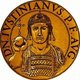 Turkey / Byzantium: Icon of Justinian II (668-711), Byzantine emperor, from the book <i>Icones imperatorvm romanorvm</i> (Icons of Roman Emperors), Antwerp, 1645
