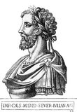 Didius Julianus (133/137-193) was raised by Domitia Lucilla, the mother of emperor Marcus Aurelius, and was groomed for public office and distinction. He served in the Roman army, and was raised to consulship alongside Pertinax in 175 CE for his successes against the Germanic tribes.<br/><br/>

After the Praetorian Guard murdered Pertinax in March 193, they put the imperial throne up for bidding, willing to sell it to whomever could pay the most. Julianus won the bidding war, and was declared as Caesar and emperor, with the Senate formalising the declaration under military threat. His controversial ascension immediately invoked widespread public anger and caused a civil war in protest, with multiple rival claimants to the throne rising up, causing the year to be known as the Year of the Five Emperors.<br/><br/>

The Praetorian Guard had become an undisciplined and debauched lot by then, strangers to active military operations, and could not halt rival Septimius Severus' progress towards Rome, who was declared by all Italy as their rightful emperor. Eventually, Julianus was deserted by practically everyone of import, and he was executed after only nine weeks of rule.