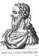 Italy: Pescennius Niger (135/140-194), usurper emperor, from the book <i>Romanorvm imperatorvm effigies: elogijs ex diuersis scriptoribus per Thomam Treteru S. Mariae Transtyberim canonicum collectis</i>, 1583