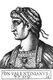Italy: Valentinian I (321-375), 65th Roman emperor, from the book <i>Romanorvm imperatorvm effigies: elogijs ex diuersis scriptoribus per Thomam Treteru S. Mariae Transtyberim canonicum collectis</i>, 1583
