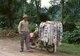 Vietnam: A man hawks various plastic goods by motorcycle in the hills near Thuan Chau, Son La Province, Northwest Vietnam