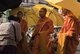 Cambodia: Monks on alms round in Phnom Penh, Cambodia