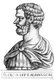 Italy: Clodius Albinus (150-197), usurper emperor, from the book <i>Romanorvm imperatorvm effigies: elogijs ex diuersis scriptoribus per Thomam Treteru S. Mariae Transtyberim canonicum collectis</i>, 1583