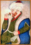 Mehmed II or Sultan Mehmed the Conqueror (30 March 1432 – 3 May 1481) was Sultan of the Ottoman Empire twice, first for a short time from 1444 to September 1446, and later from February 1451 to 1481.<br/><br/>

At the age of 21, he conquered Constantinople and brought an end to the Byzantine Empire, transforming the Ottoman state into an empire. Mehmed continued his conquests in Asia, with the Anatolian reunification, and in Europe, as far as Bosnia and Croatia. Mehmed II is regarded as a national hero in Turkey, and among other things, Istanbul's Fatih Sultan Mehmet Bridge, Fatih University and Fatih College are all named after him.