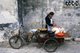 China: Mobile snack vendor in the 'Water Town' of Zhouzhuang, Jiangsu Province
