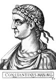 Constantine I (272-337), also known as Constantine the Great and Saint Constantine, was the son of Emperor Constantius. His father sent him east to serve under Emperors Diocletian and Galerius, spending some time in the court of the latter. After his father died in 306, Constantine was proclaimed his successor and emperor by his army at Ebocarum (York).<br/><br/>

He at first remained officially neutral in the efforts of Emperor Galerius to defeat the usurper Maxentius, but after Galerius' death, Constantine was eventually dragged into the conflict. He eventually defeated Maxentius in 312, and then fought against his erstwhile ally, Emperor Licinius, for sole control of both western and eastern portions of the Roman Empire. Licinius was defeated in 324, and Constantine became emperor of a united empire.<br/><br/>

Constantine enacted many reforms strengthening the empire, ending the tetrarchy system and restructuring government. He became the first emperor to claim conversion to Christianity, and he called the First Council of Nicaea in 325, overseeing the profession of the Nicene Creed. He renamed Byzantium to Constantinople after himself, which would become the new capital. He died in 337 from sickness, and was succeeded by his sons.