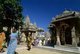 India: Pilgrims visiting the holy Jain Palitana temples (11th to 16th Century CE) in the Shatrunjaya Hills, Gujarat (2004)