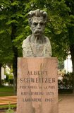 Albert Schweitzer, OM (4 January 1875 – 4 September 1965) was an Alsatian theologian, organist, writer, humanitarian, philosopher, and physician.<br/><br/>

Schweitzer received the 1952 Nobel Peace Prize for his philosophy of 'Reverence for Life'. His philosophy was expressed in many ways, but most famously in founding and sustaining the Albert Schweitzer Hospital in Lambaréné, in the part of French Equatorial Africa which is now Gabon.<br/><br/>

As a music scholar and organist, he studied the music of German composer Johann Sebastian Bach and influenced the Organ Reform Movement.