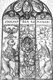 Germany: Drawing of a glass window from the Wiesbaden Mauritius Church depicting Adolf (1255-1298), King of Germany, by H. Dors, 1632